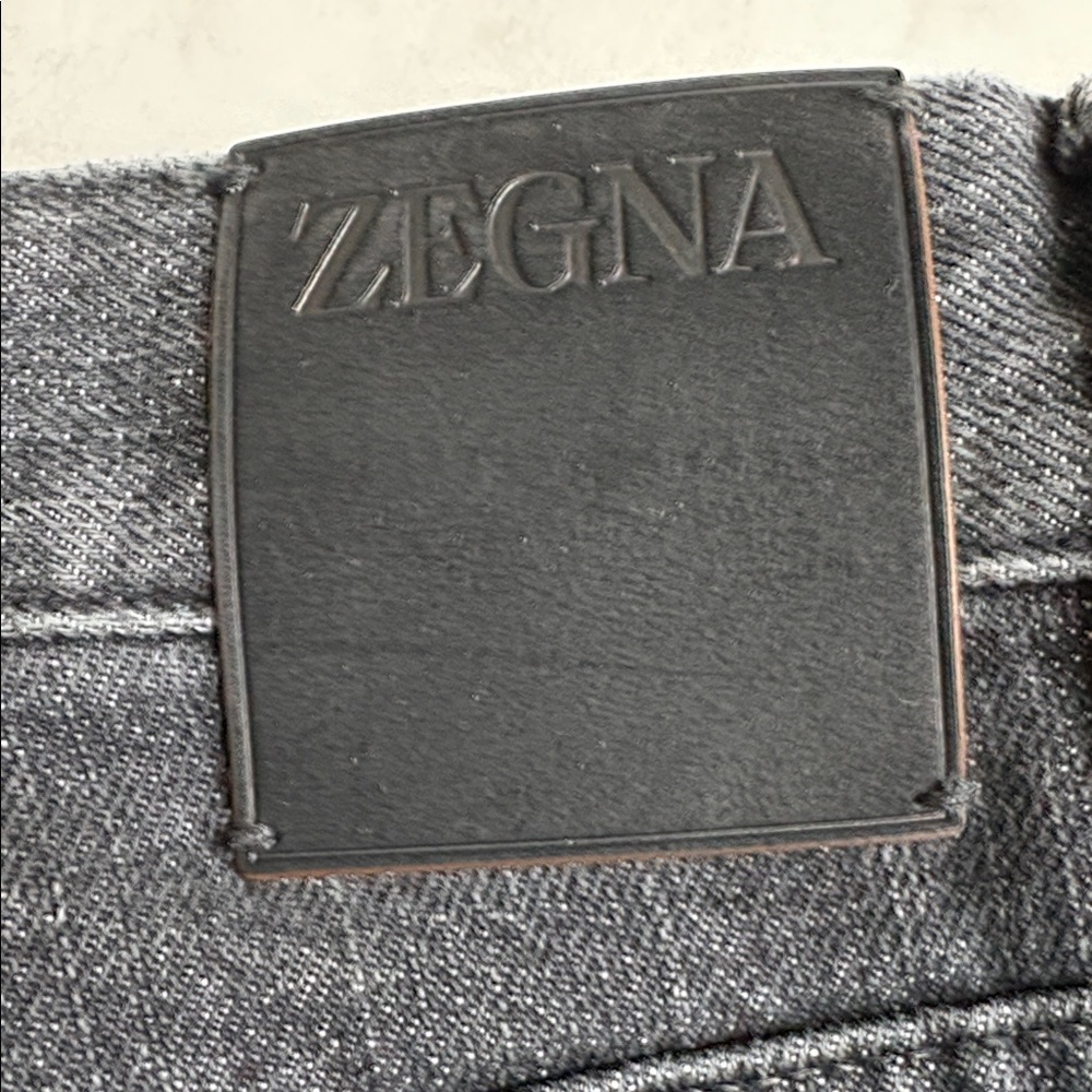 ZEGNA Roccia 5-Pocket 100% Cotton Slim City Fit Black Jeans, UEL 48A8, size 36NR - Picture 4 of 16